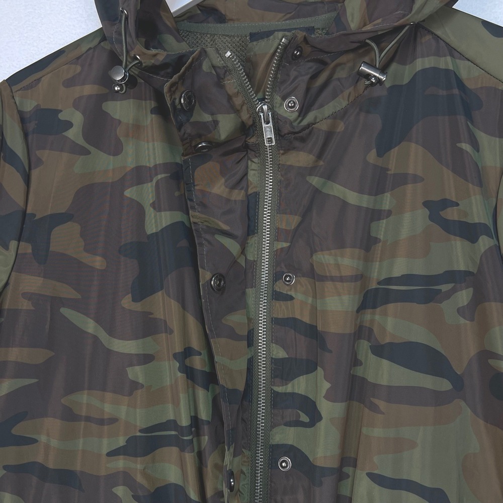 Torrid Camo Windbreaker Jacket Women 2 Plus Size Hooded Full Zip Utility Anorak - Picture 13 of 15